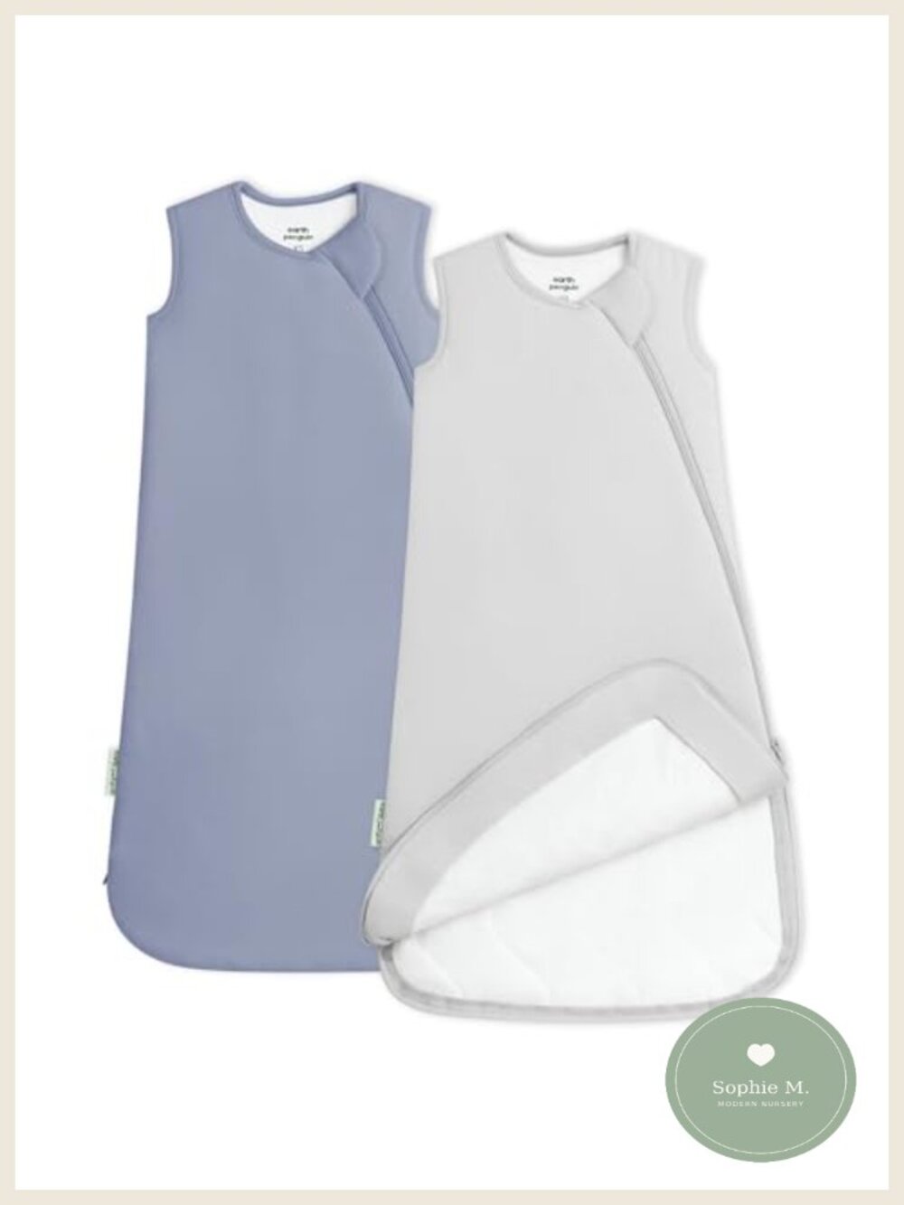 Bamboo Viscose Baby Sleep Sack 1.0 TOG Wearable Blanket 2-Pack